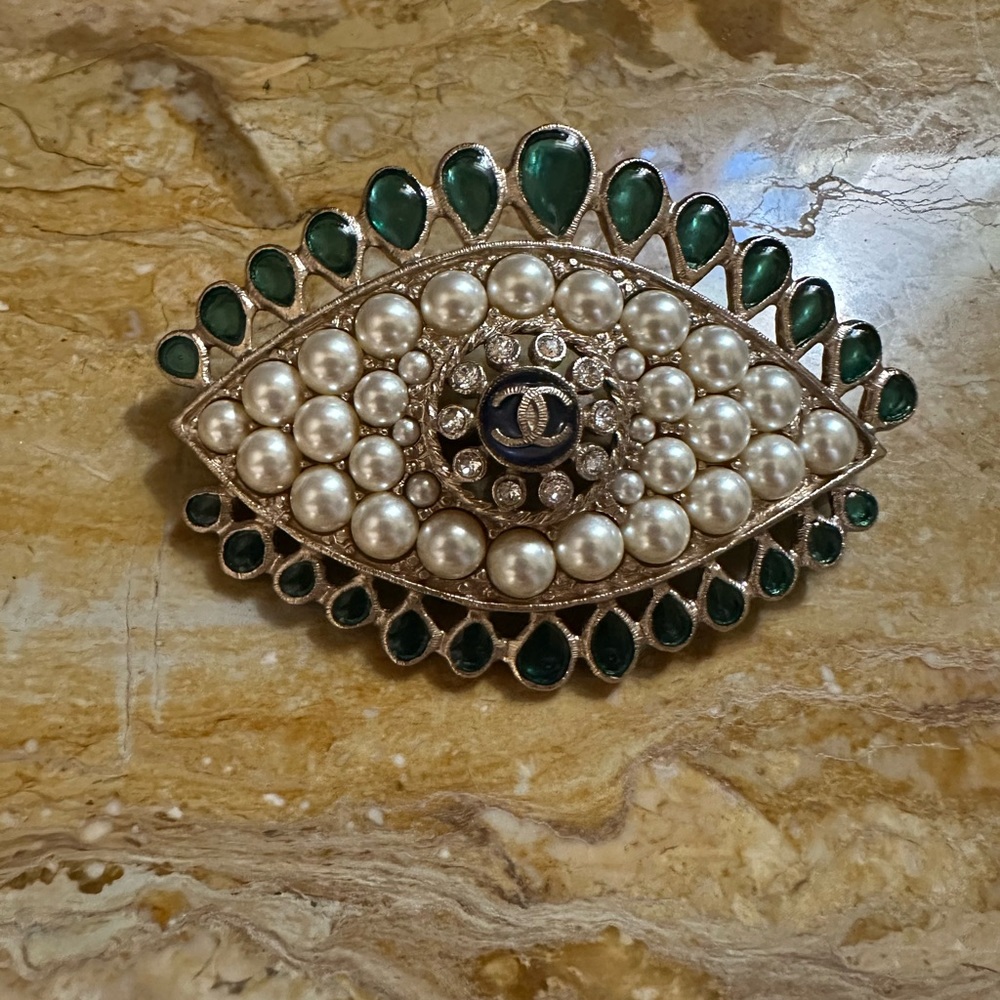 Chanel evil eye brooch